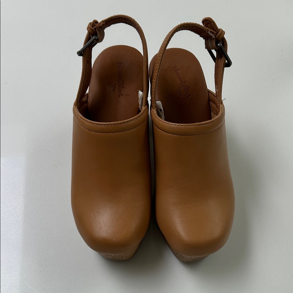 Universal Thread Brown Slingback Platform Clogs